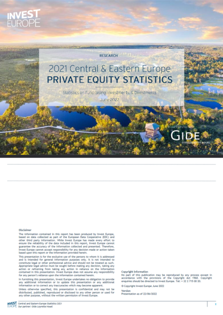 Central and Eastern Europe Private Equity Statistics 2021