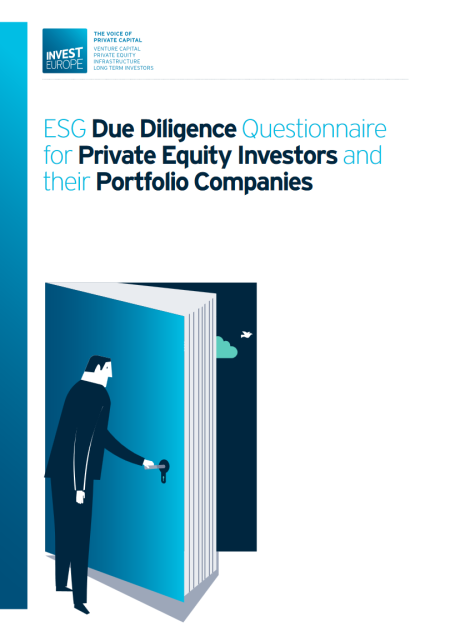 ESG due diligence questionaire for private equity investors and their portfolio companies, Invest Europe, 2016
