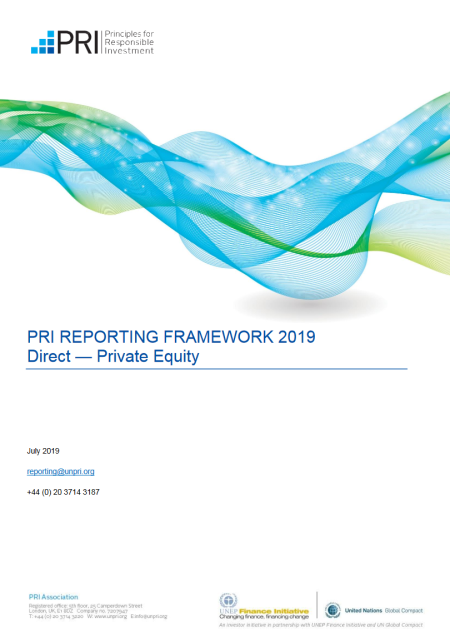 Reporting framework 2019. Direct - Private Equity, 2019