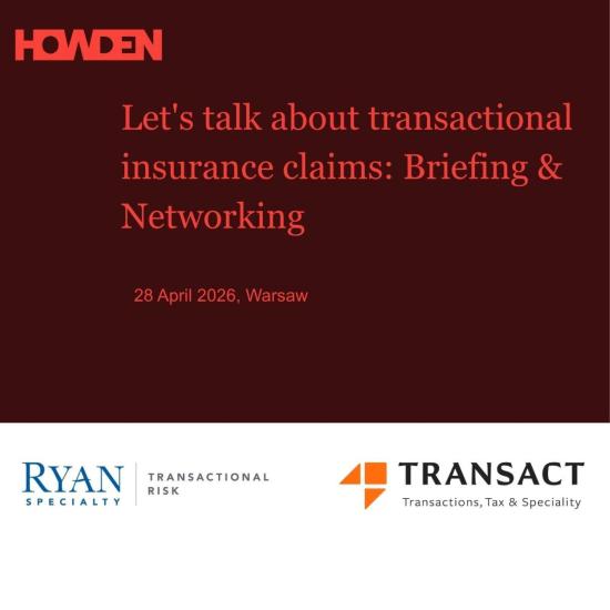 Let's talk about transactional insurance claims: Briefing & Networking