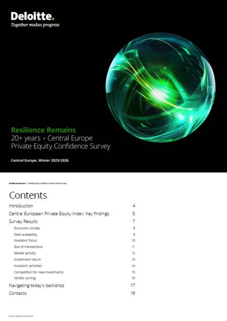 Central Europe Private Equity Confidence Survey